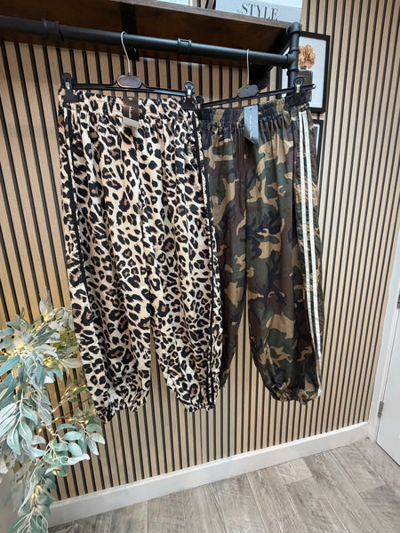 Cotton Balloon Leg Trouser with side stripe