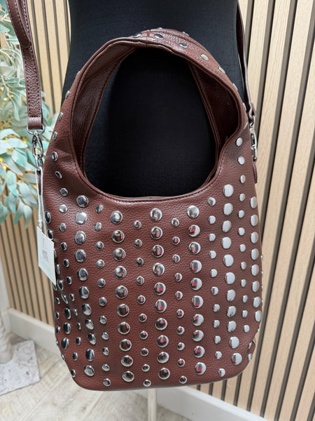 Studded Bucket  Bag