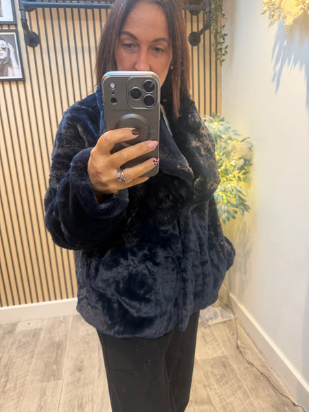 Soft Fur Cropped Jacket