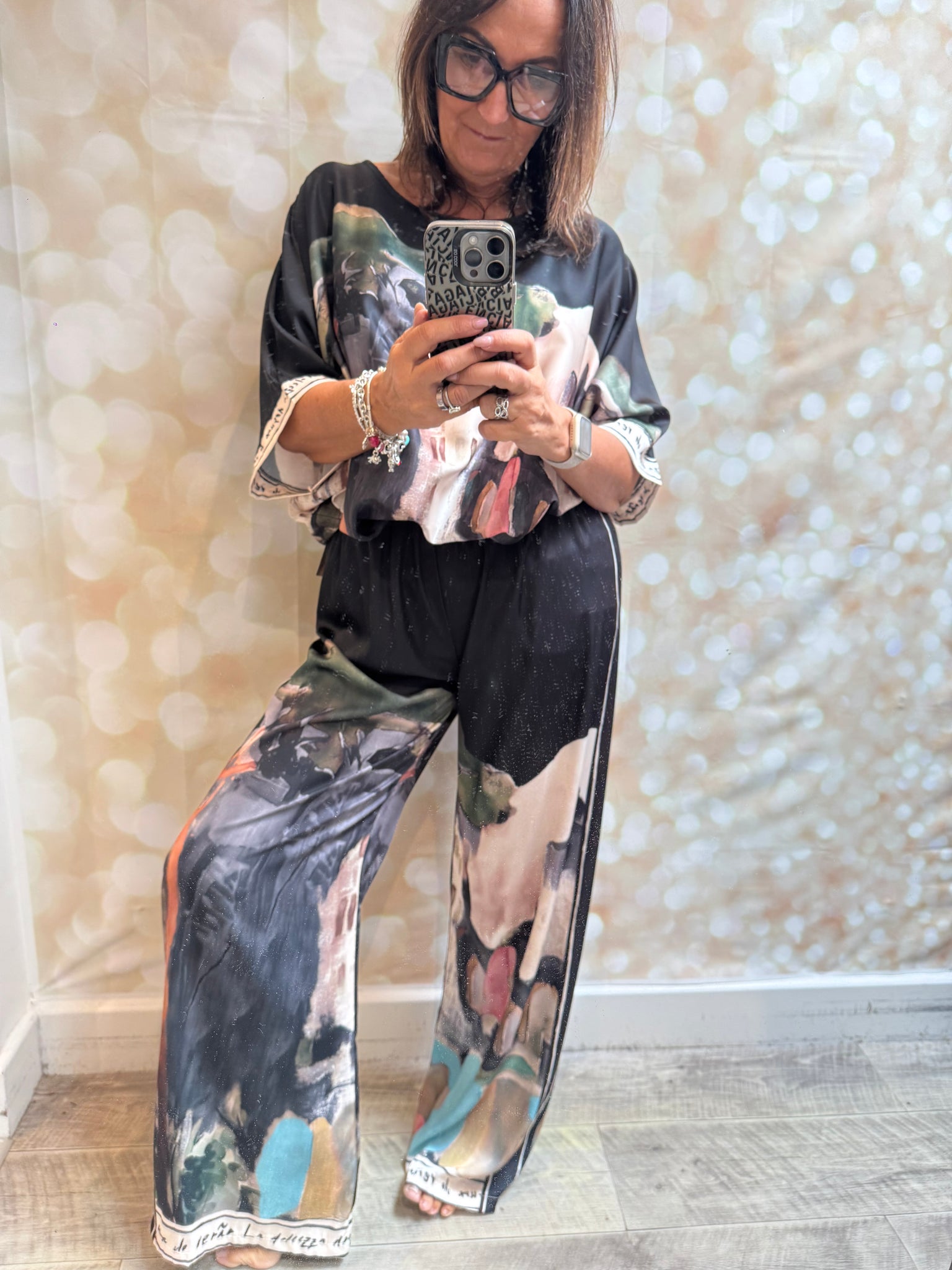 Riviera silky Palazzo trousers /Tunic