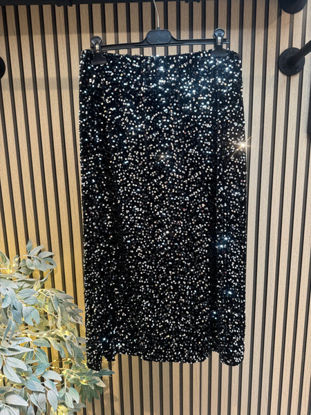 Sequin Maxi Skirt