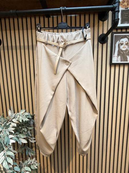 Dressy Wrap Front Trousers