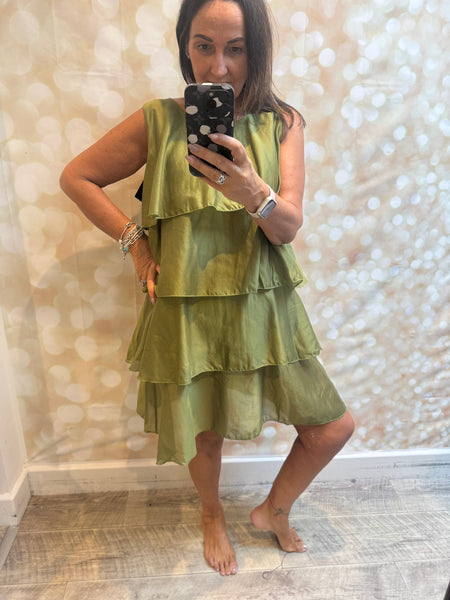 Studio Silky Tiered  Dress