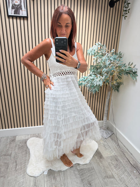 Crochet / Tulle Dress