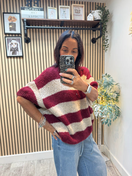 Stripe Chunky Knit Jumper
