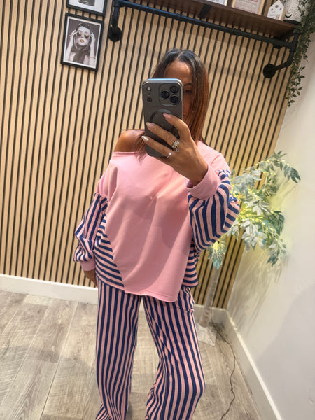 Striped Palazzo / Top   set