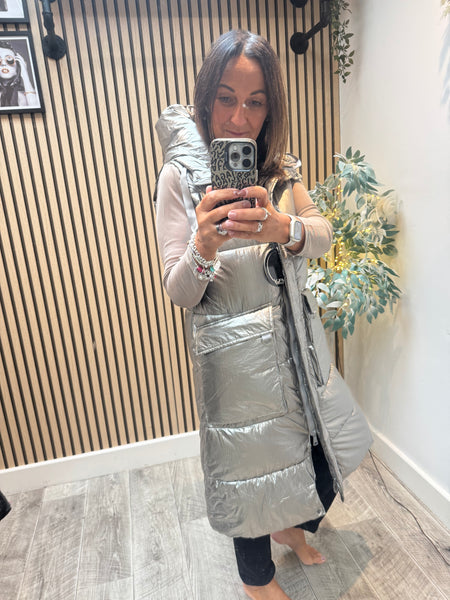 Fly Metallic Quilted Gilet