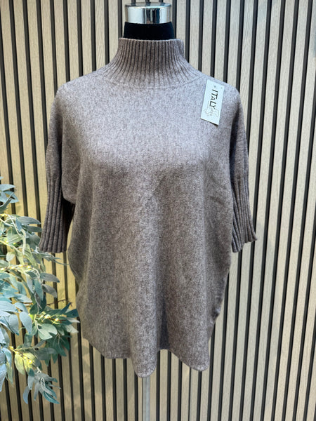 Soft knit Ribbed Neck Jumper