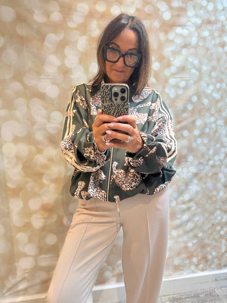 Scuba Leopard Bomber Jacket