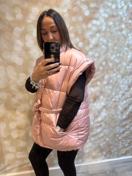 Quilted Shimmer Gilet