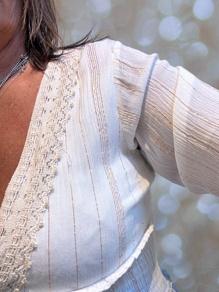 Ombre Cheesecloth Maxi Dress