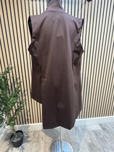 Cowl Neck Sleeveless Tunic