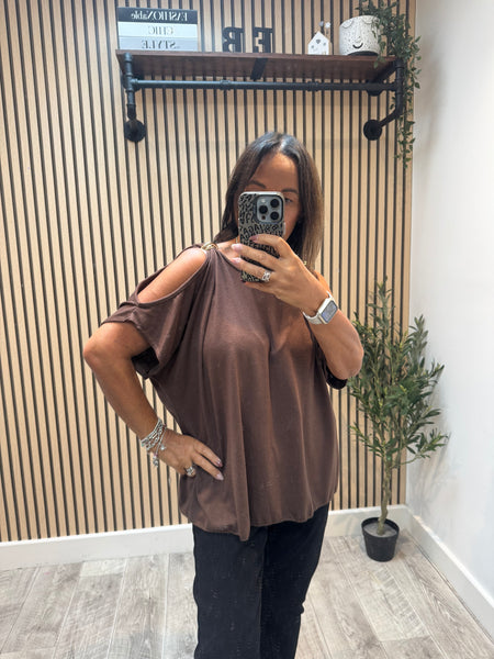 Soft Knit Cold Shoulder Jumper
