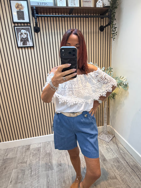 Bardot Lace top