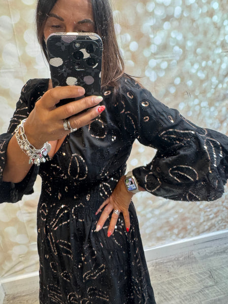 Studio Sequin Embellished  Maxi Dress