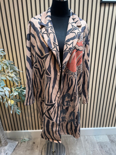 Soft touch longline Blazer