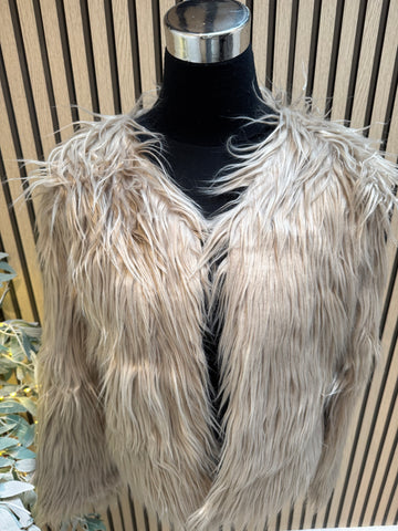 Fur Cropped Jacket