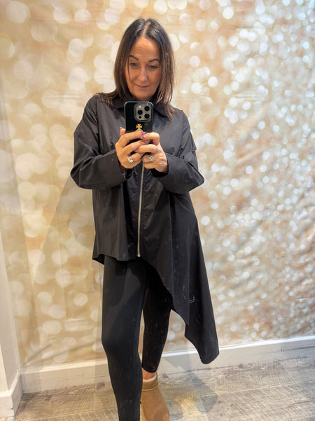 ID Asymetrical Zip Shirt