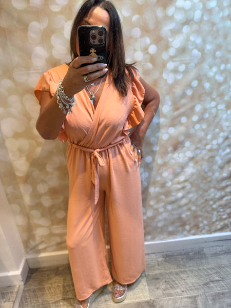 Wrap Over Palazzo Jumpsuit
