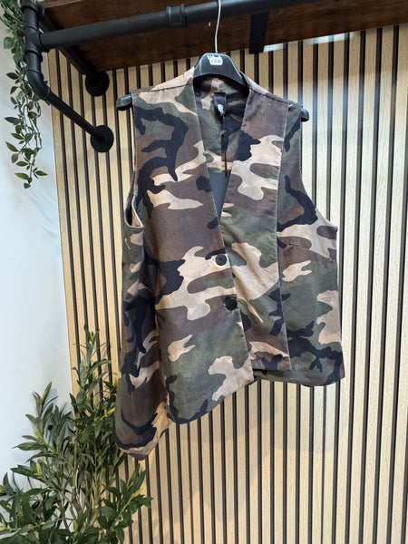 ID Needlecord Camo Trouser /Waistcoat Set