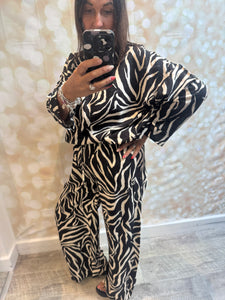 2 Piece Zebra Trouser / Tunic  set