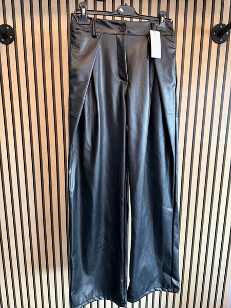 Pleather Wrap Trousers s
