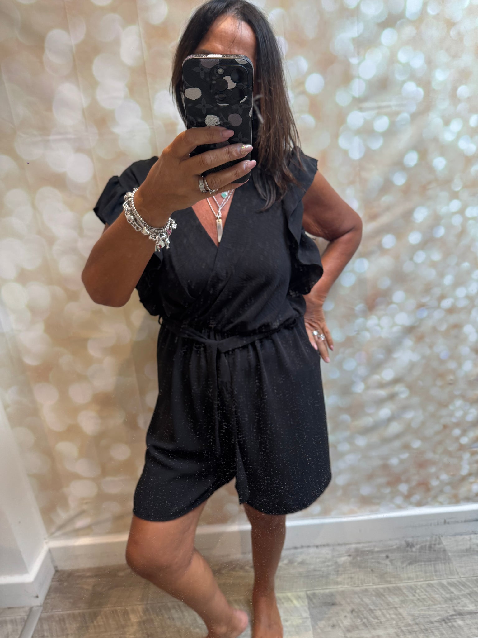 Crinkle Wrap Front Playsuit