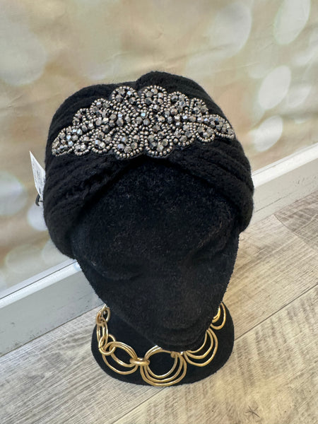 Chunky Knit Wooly headband with embellishment