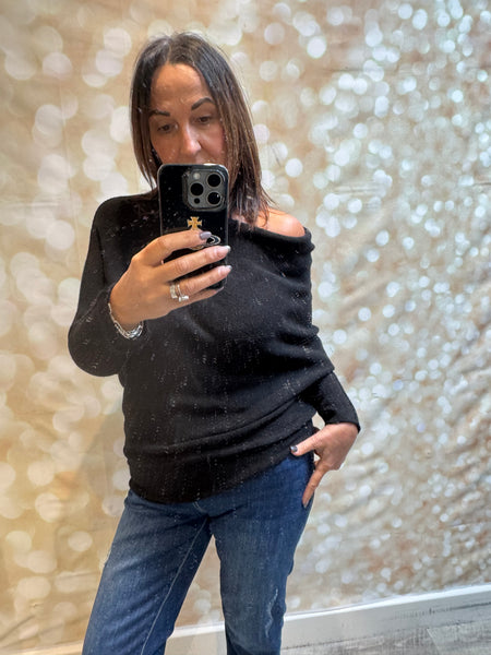 Soft knit Off the Shoulder Jumper