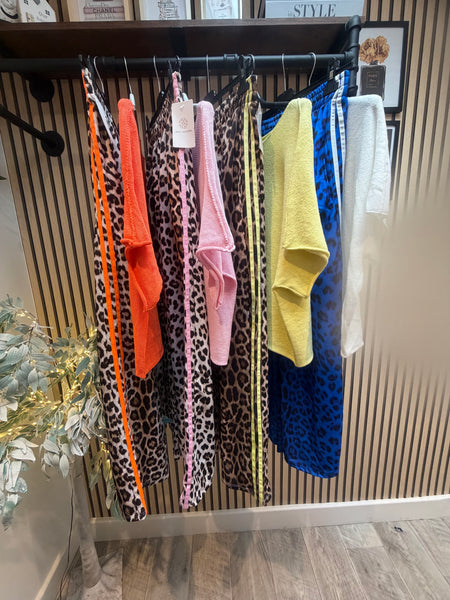 Leopard Wide Leg Joggers