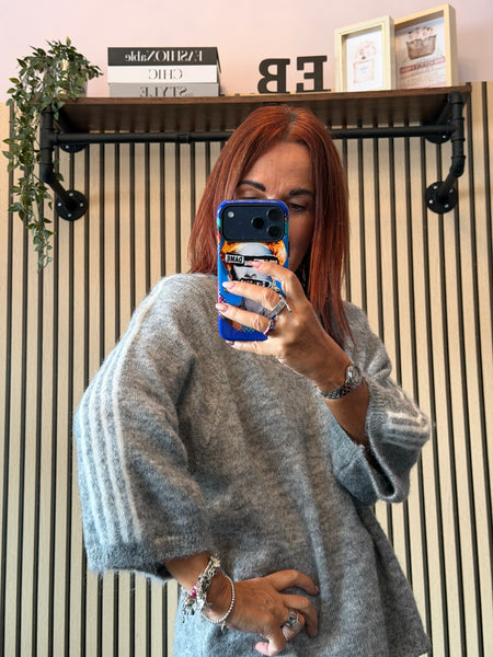 Striped sleeve Jumper