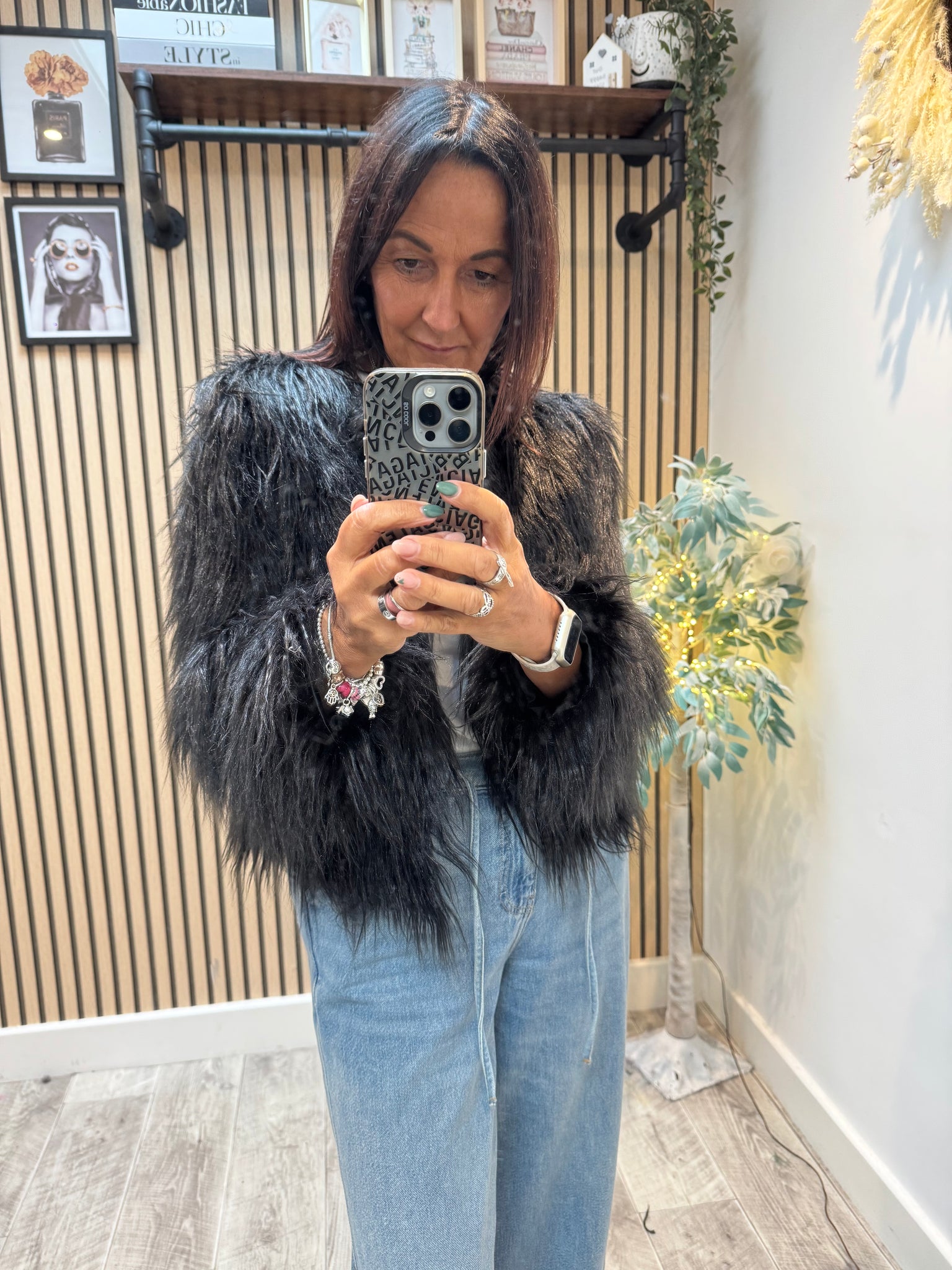Fur Cropped Jacket