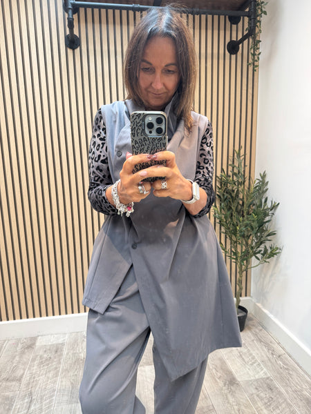 Cowl Neck Sleeveless Tunic