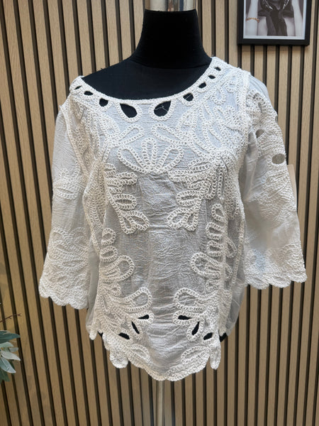 Crochet Bell Sleeve Top