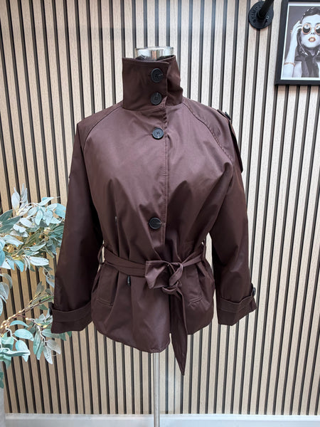 Short Belted Trench Coat