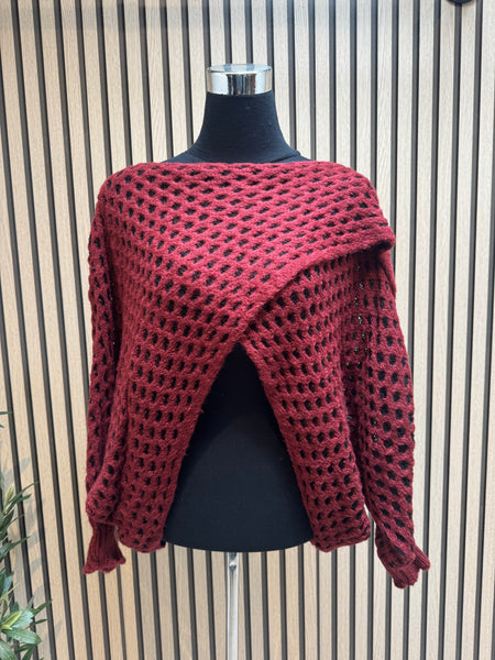 ID Holey wrap jumper