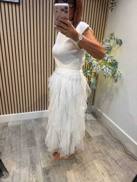 Tulle skirt Knitted Dress