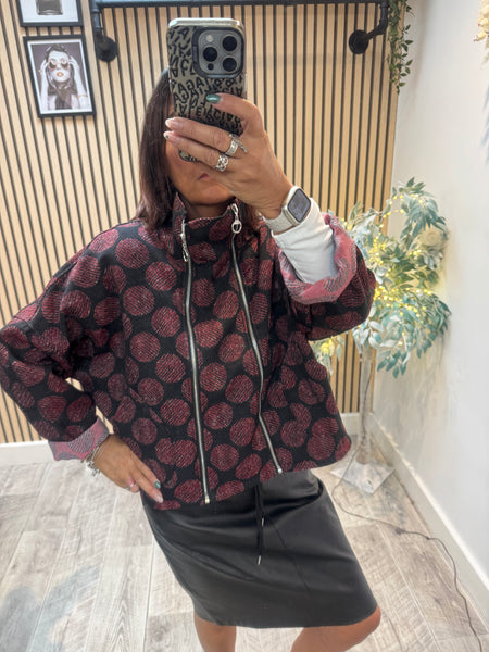 Double Zip Cropped Jacket