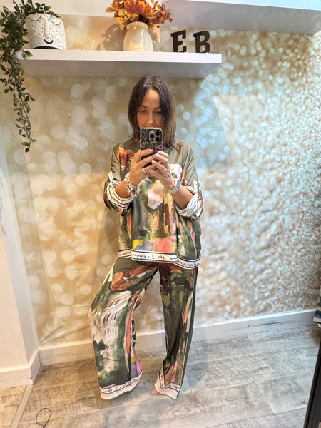 Riviera silky Palazzo trousers /Tunic