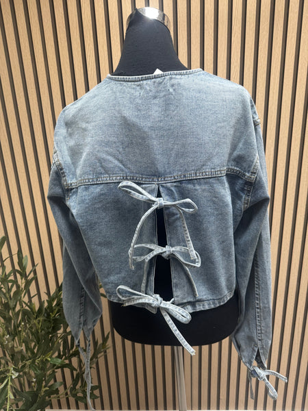Denim cropped Jacket