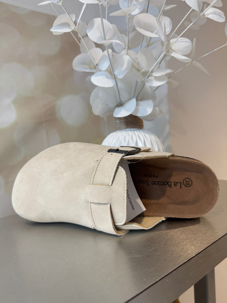 Inspired  slip on mule