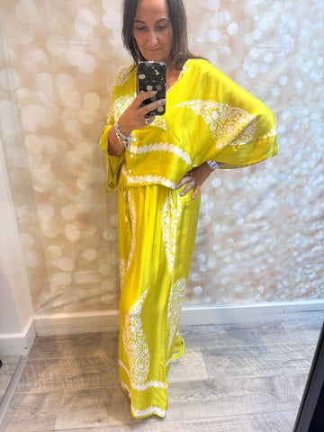 Studio silky Paisley Palazzo trousers / Jacket