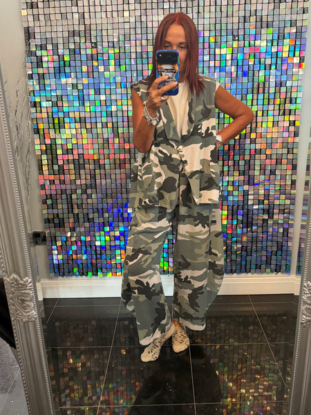Camo  2 Piece Trouser / waistcoat set