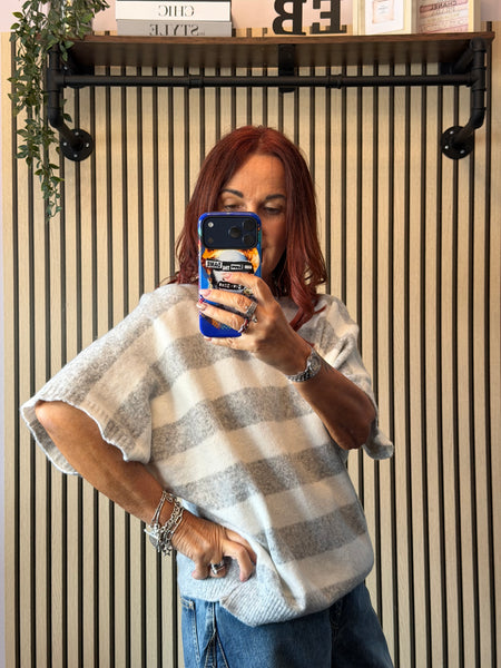 Striped soft knit jumper