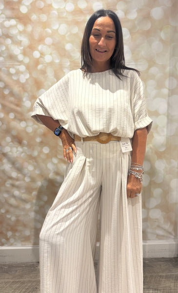 Pinstripe Trouser Set
