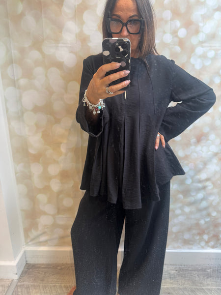 2 Piece Trousers/ Pleated Tunic Set