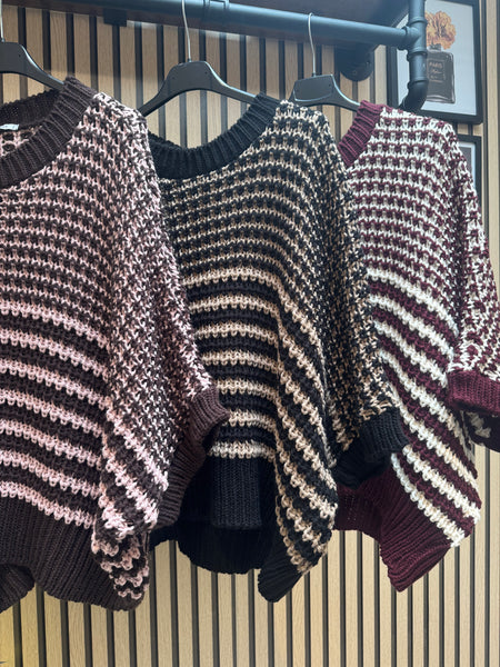 Studio Stripe Chunky Knit Jumper