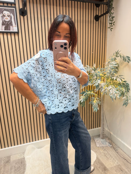 Floral crochet Jumper