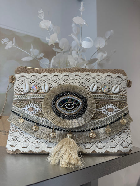 Hessian Clutch Bags