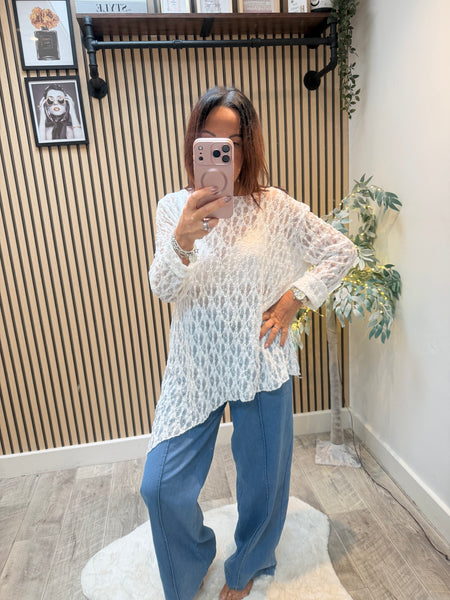 Lace Asymetrical Tunic